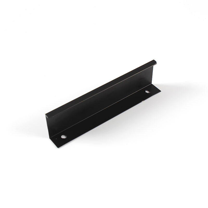 AL1017 Usynlig elegant svart aluminiumsleggradgarderobe Langhåndtak