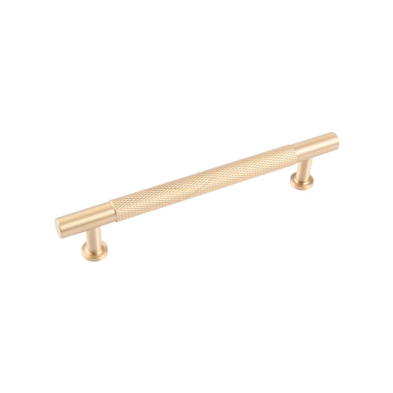 9591 Nordic Simple Light Luxury All Copper Cabinet Garderobe Long Handle
